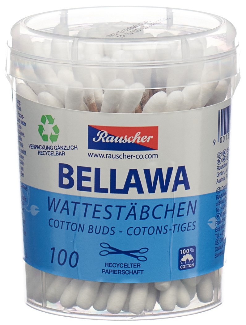 BELLAWA Wattestäbchen Runddose (100 Stück)