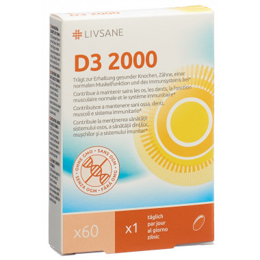 LIVSANE Vitamin D3 2000 Softgelkapseln