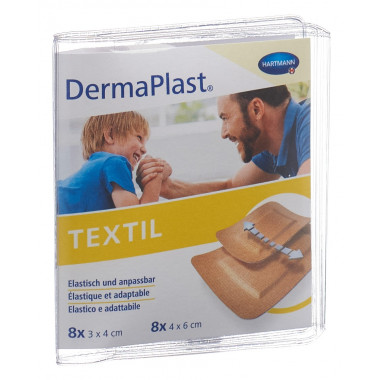 DermaPlast TEXTIL Textil Centro Strip assortiment hautfarbig