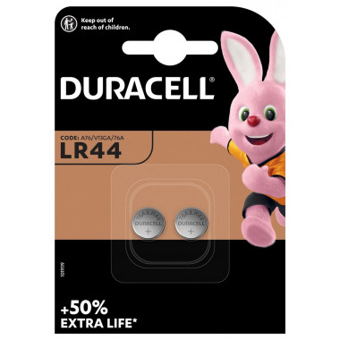 Duracell Batterie für Uhr+Rechner LR44 1.5V
