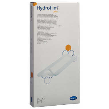 Hydrofilm Plus PLUS wasserdichter Wundverband 10x25cm steril