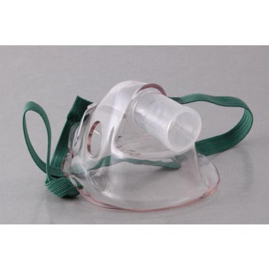 Aerosolmaske + Nasenklemme für Kinder mit Elastikband ohne Schlauch Kind o Schlau