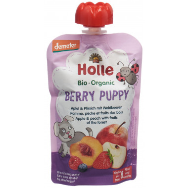 Holle Berry Puppy - Pouchy Apfel & Pfirsich mit Waldbeeren
