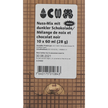 Nuss-Mix Aktion mit dunkler Schokolade