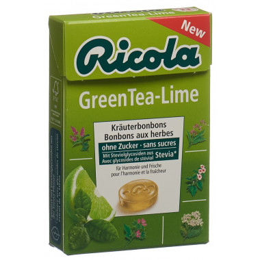 GreenTea-Lime ohne Zucker mit Stevia