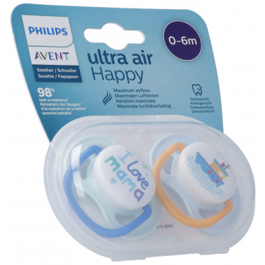Philips Avent Schnuller ultra air collection happy 0-6M Boy Mama/Boot