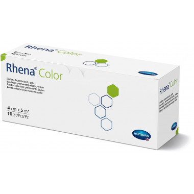 Rhena Color Elastische Binden 4cmx5m gelb offen