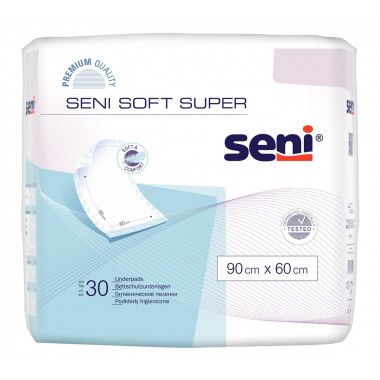 seni Soft Super Einmal-Bettschutz 90x60cm 4 Tropfen