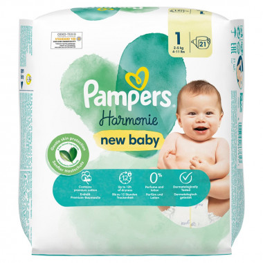 Pampers Harmonie Gr1 2-5kg Newborn Single Pack