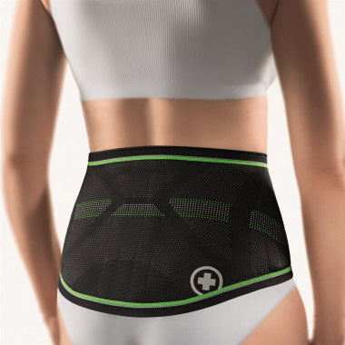 BORT Sport Lady Rückenbandage Gr0 schwarz/grün