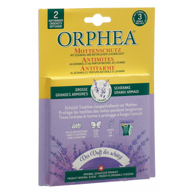 ORPHEA Mottenschutz Aufhänger Lavendelduft