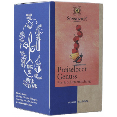 SONNENTOR Preiselbeer Genuss Tee BIO