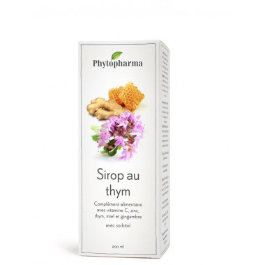 Phytopharma Thymian Sirup mit Vitamin C, Zink, Honig und Ingwer