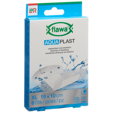 flawa Aqua Plast Pflasterstrips 10x15cm wasserfest