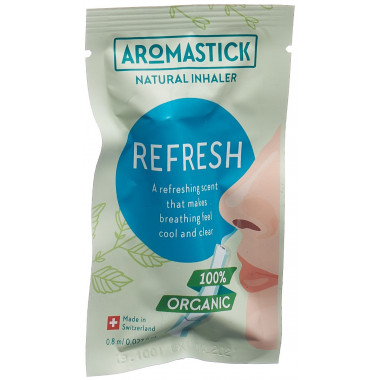 AROMASTICK Riechstift 100 % Bio Refresh