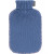 Fashy Wärmflasche 2l Rollkragen-Strickbezug blau