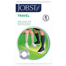 Jobst Travel Socks Kniestrumpf 15-20mmHg 5 geschlossene Zehe schwarz