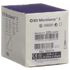 BD Microlance 3 Injektion Kanüle 0.70x25mm schwarz