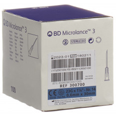 BD Microlance 3 Injektion Kanüle 0.60x0mm blau