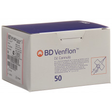 BD Venflon Venenverweilkatheter mit Zuspritzventil 20G 1.0x32mm Luer-Lok rosa