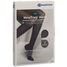 VenoTrain Micro MICRO A-G KKL2 S normal/short geschlossene Fussspitze schwarz Haftband Spitze