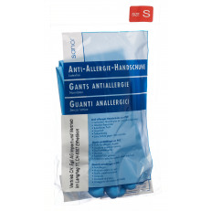 sanor Anti Allergie Handschuhe PVC S blau