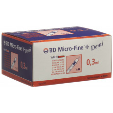 BD Micro-Fine+ U100 Insulin Spritze 8 mm Demi
