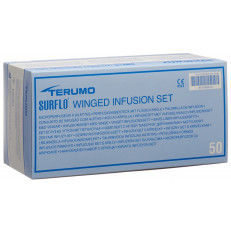 Terumo Surflo Sicherheits-Perfusionsbesteck mit Flügelkanüle 23G 0.6x19mm blau
