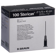 Sterican Nadel 22G 0.70x40mm schwarz Luer