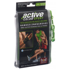 ActiveColor Sport Handgelenkbandage rechts schwarz/grün