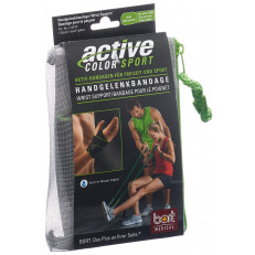 ActiveColor Sport Handgelenkbandage links schwarz/grün