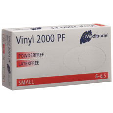 Meditrade Vinyl 2000 PF Untersuchungshandschuhe S puderfrei