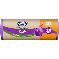 Swirl Duft-Müllbeutel 20l Lavendel-Vanille mit Zugband