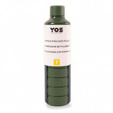 YOS Bottle Wochendispenser 375ml mit 7 Fächern grün