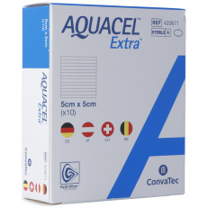 AQUACEL Extra Hydrofiber Verband 5x5cm