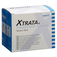 Xtrata transparenter Folienverband 10cmx10m hautfreundliche Fixation mit Lipo-Gel