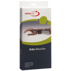 Ortho Manu Flex Handgelenk-Bandage M 22cm rechts grau/bordeaux