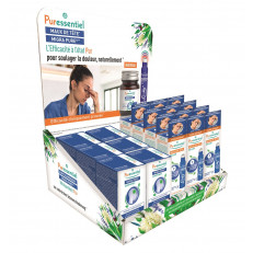 Puressentiel Display Migra Pure Roll-on + Tabletten assortiert 14 Stück FR/CH + Tester