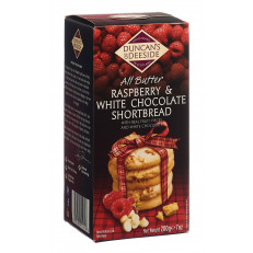 DUNCANS OF DEESIDE Shortbread Raspberry White Chocolate Chips