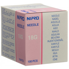Nipro Einmalkanülen 1.2x38mm 18Gx1 1/2" rosa