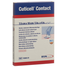 Cuticell Contact Silikonwundauflage 7.5x10cm