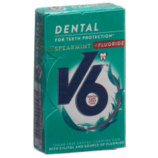 V6 Dental Care Kaugummi Spearmint + Fluoride