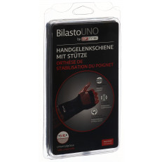 Bilasto Uno Handgelenkschiene S-XL links mit Stütze und Velcro