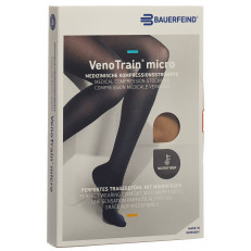 VenoTrain Micro MICRO A-G KKL2 S normal/long offene Fussspitze caramel Haftband Mikronoppen
